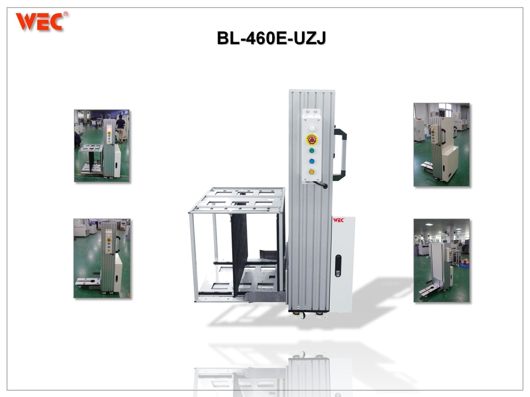 Board Handling 170w Smt Line Kewei Plc Magazine Lifter Machine 120+50/-20mm L To R